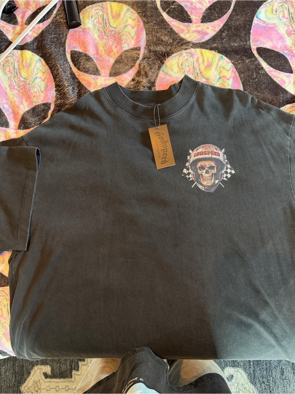 Godspeed Skull Rider Racer Tee NWT 2XL